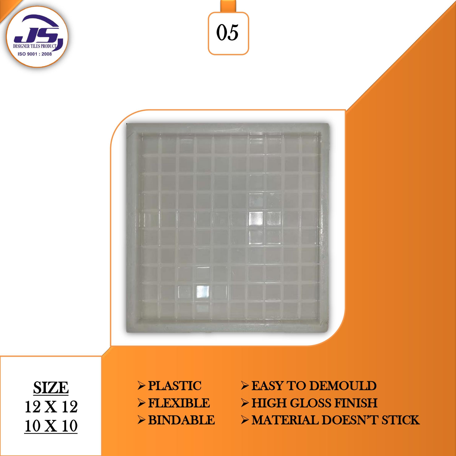 100 Dabbi (10x10 & 12x12) Plastic Mould